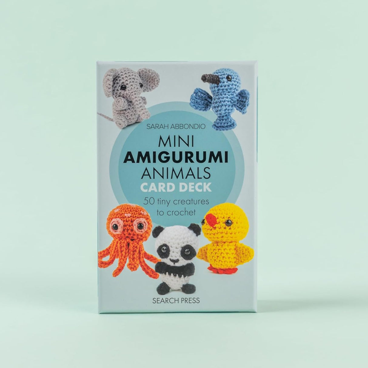 Back of the Mini Amigurumi Animals Card Deck by Search Press USA