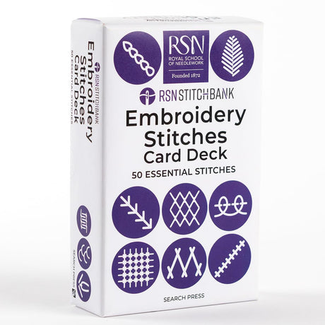 RSN Stitch Deck: Embroidery Stitches by Search Press USA