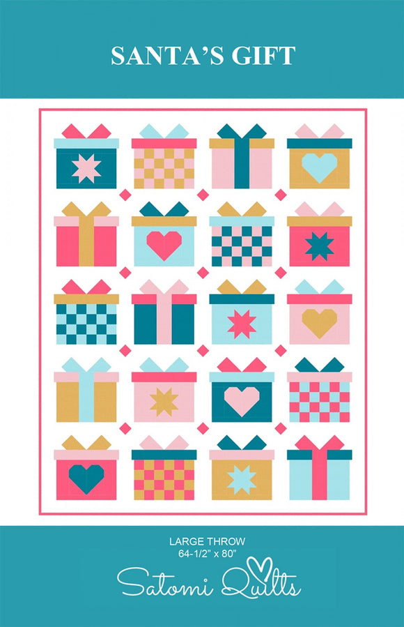 Santas Gift Quilt Pattern by Satomi Quilts LLC