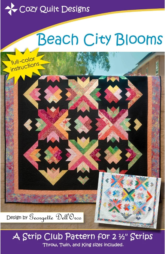 Beach City Blooms Downloadable Pattern by Cozy Quilt Designs
