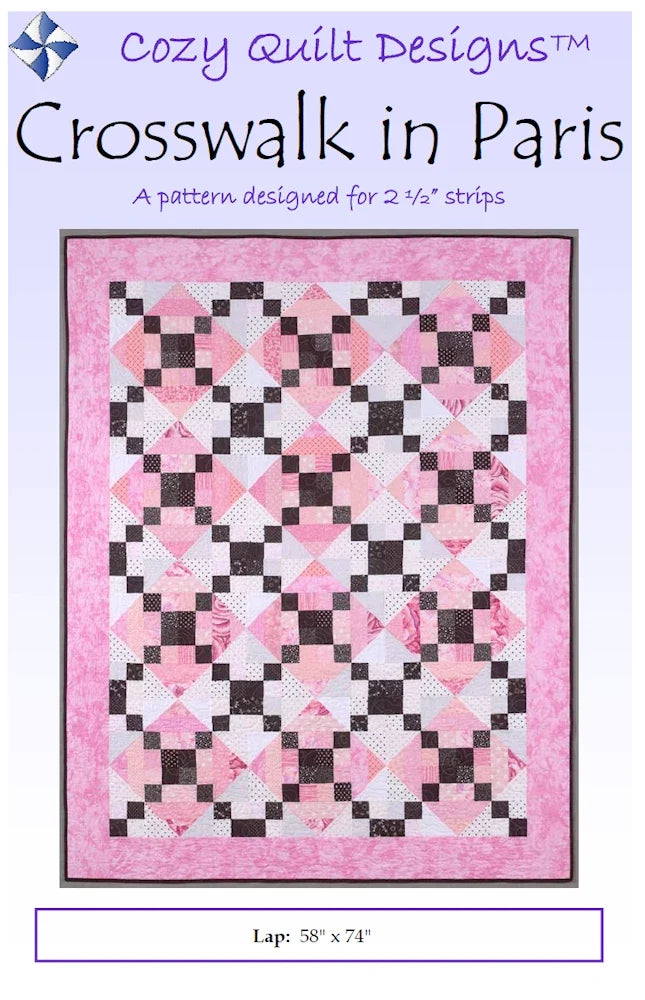Crosswalk in Paris Downloadable Pattern by Cozy Quilt Designs