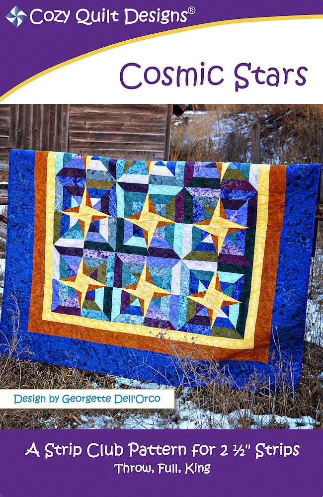 Cosmic Stars Downloadable Pattern by Cozy Quilt Designs