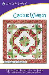 Cactus Wreath Downloadable Pattern by Cozy Quilt Designs