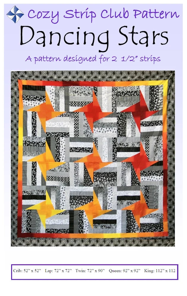 Dancing Stars Downloadable Pattern by Cozy Quilt Designs