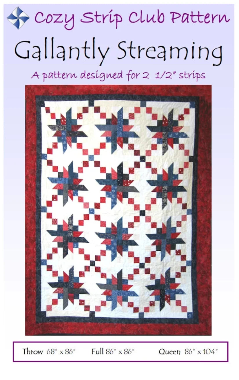 Gallantly Streaming Downloadable Pattern by Cozy Quilt Designs