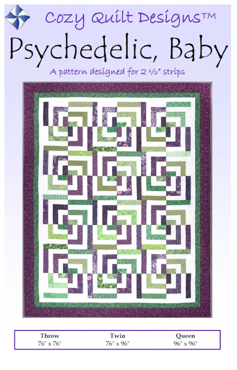 Psychedelic, Baby Downloadable Pattern by Cozy Quilt Designs