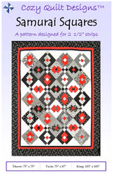 Samurai Squares Downloadable Pattern by Cozy Quilt Designs