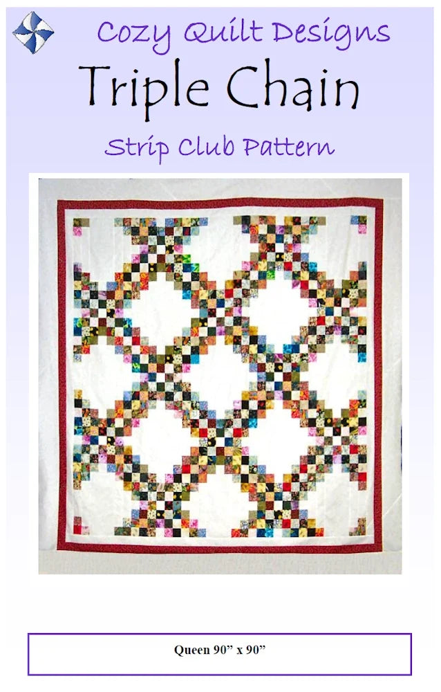 Triple Chain Downloadable Pattern by Cozy Quilt Designs