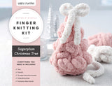 Super Simple Finger Knitting Kit Sugarplum Christmas Tree by Schiffer Publishing