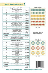 Back of the Montgomery Ribbon Quilt Pattern by Seams Sew Me