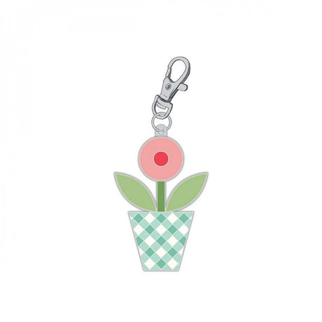 Gingham Garden Enamel Happy Charm by Riley Blake Designs