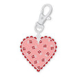 Lori Holt Bee Dots Heart Enamel Happy Charm by Riley Blake Designs