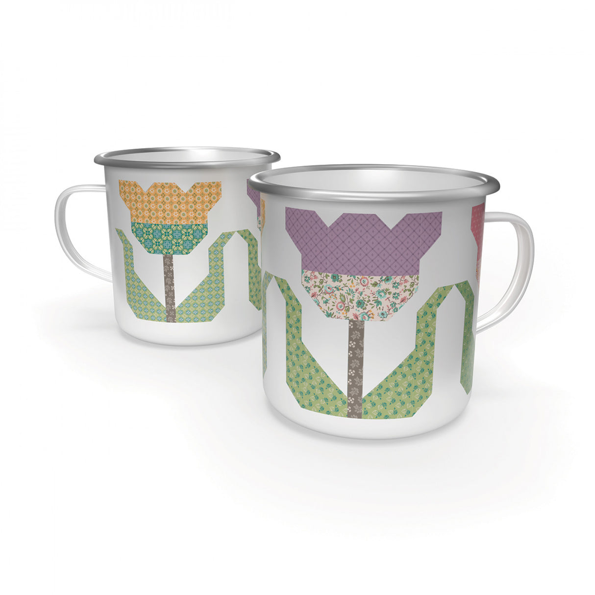 Lori Holt Piece & Plenty Enamel Tin Mug by Riley Blake Designs