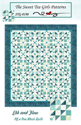 Ebb and Flow of a One Block Quilt Pattern by Sweet Tea Girls Patterns