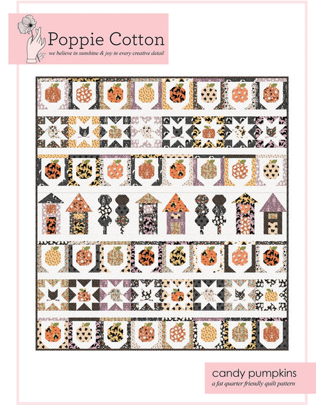 Quilt Pattern Sweet Tooth Candy Pumpkins Quilt Pattern by Poppie Cotton
