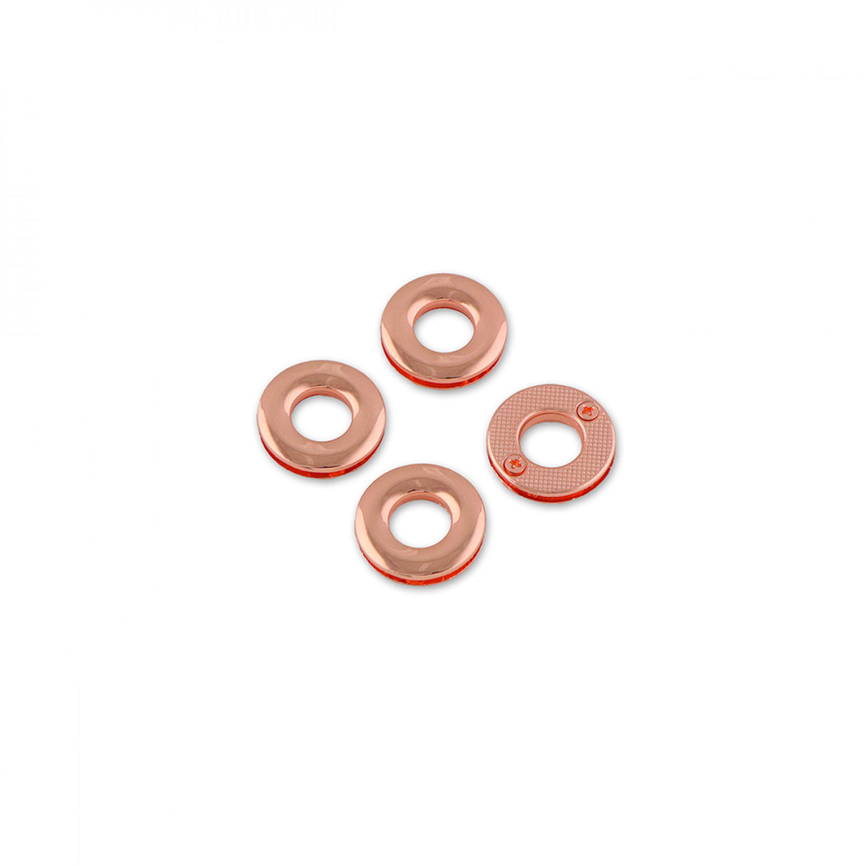 Four 1/2in Screw Together Grommets Rose Gold by Sallie Tomato