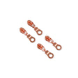Four #3 Donut Zipper Pulls - Rose Gold by Sallie Tomato