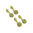 Four Baseball Zipper Pulls Gold by Sallie Tomato