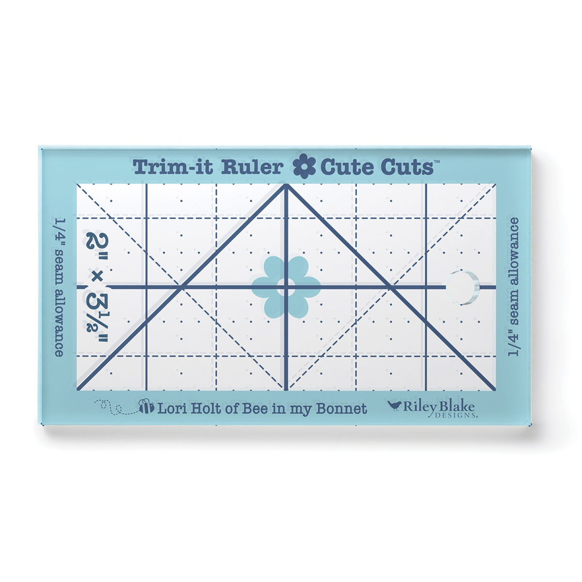 Lori Holt Cute Cuts™ Trim-it™ Ruler 2in x 3 1/2in by Riley Blake Designs