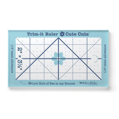 Lori Holt Cute Cuts™ Trim-it™ Ruler 2in x 3 1/2in by Riley Blake Designs
