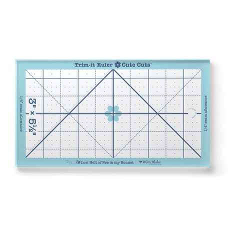 Lori Holt Cute Cuts™ Trim-it™ Ruler 3in x 5 1/2in by Riley Blake Designs
