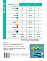 Back of the Geo Fish Quilt Pattern by Sugaridoo