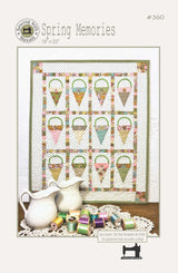 Spring Memories Quilt Pattern - Suzn Quilts - 18" x 22"