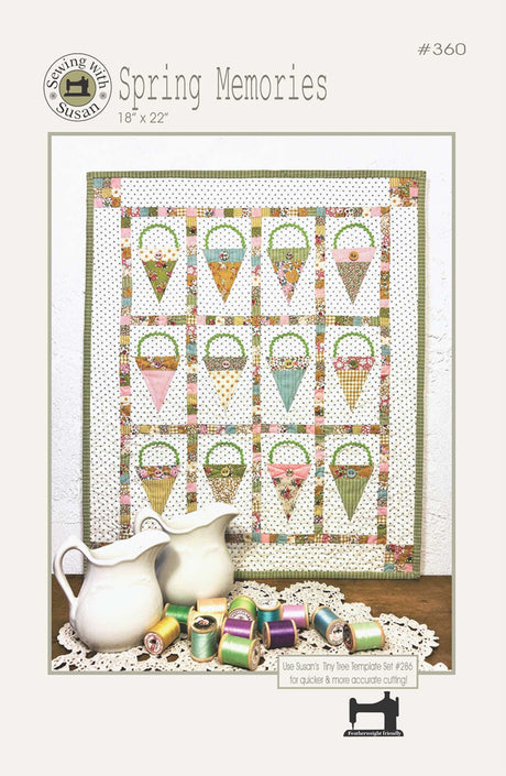 Spring Memories Quilt Pattern - Suzn Quilts - 18" x 22"