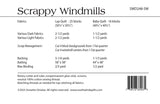 Back of the Scrappy Windmills Quilt Pattern by Southwind Designs