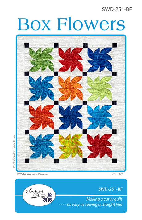 Box Flowers Quilt Pattern by Southwind Designs