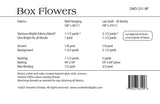 Back of the Box Flowers Quilt Pattern by Southwind Designs