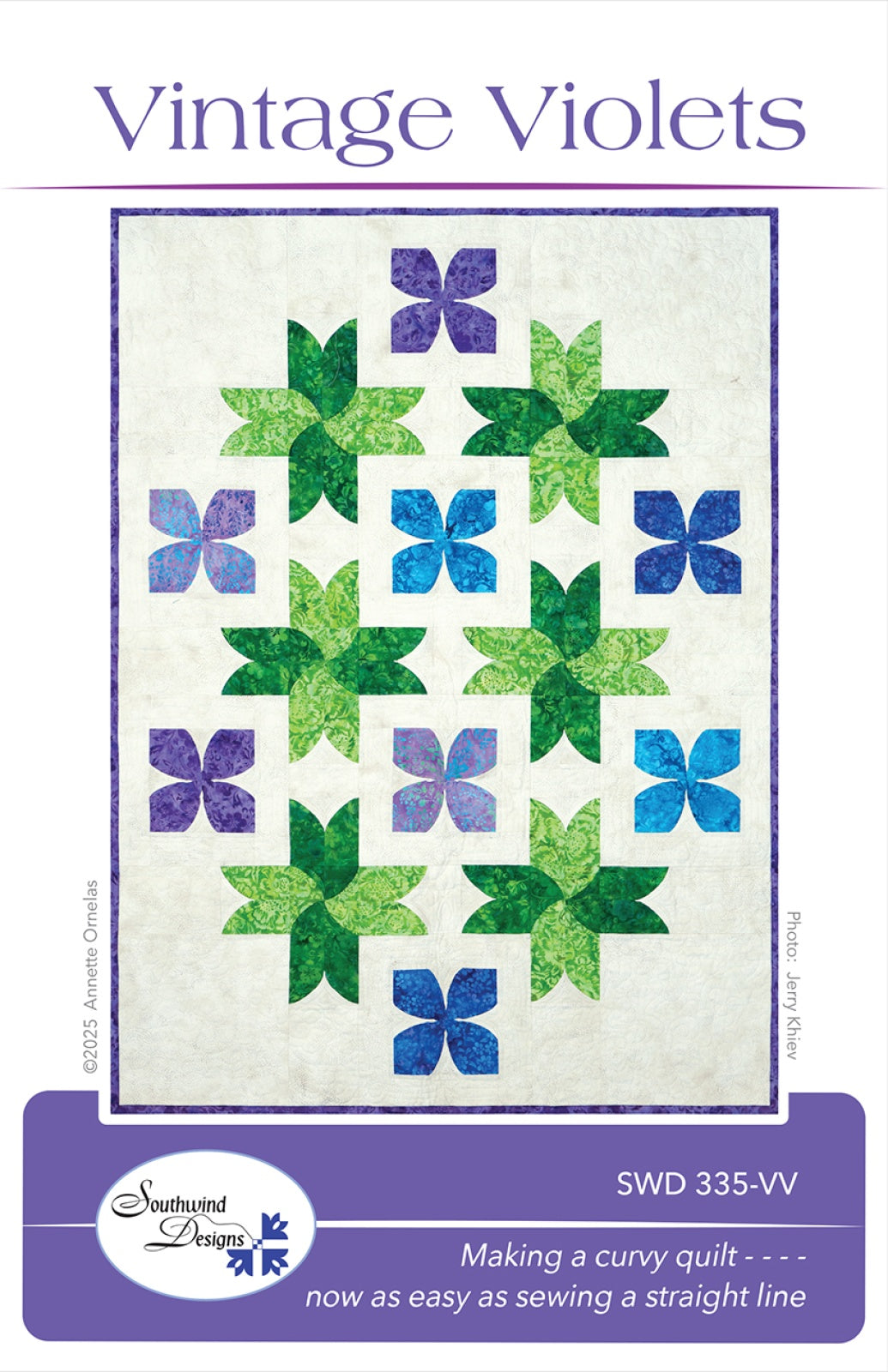Vintage Violets Quilt Pattern by Southwind Designs