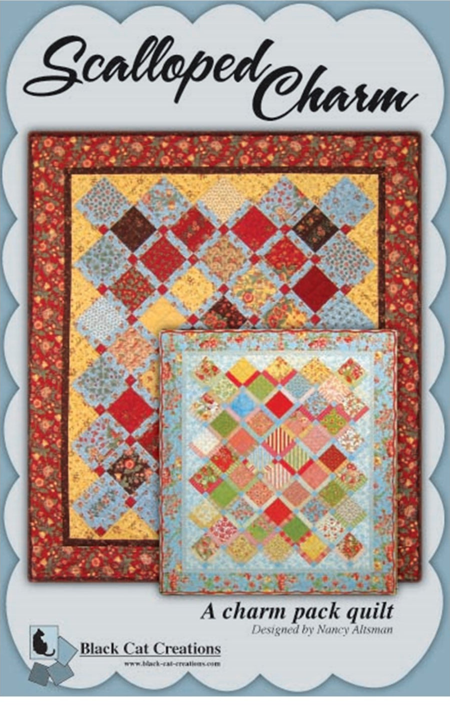 Scalloped Charm Downloadable Pattern by Black Cat Creations