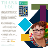 Back of the Pathways Quilt Pattern KIT by Handwoven By Leah