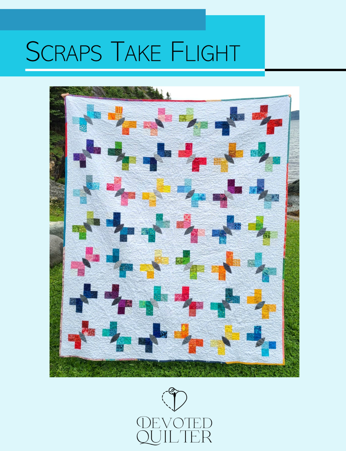 Scraps Take Flight Downloadable Pattern by Devoted Quilter