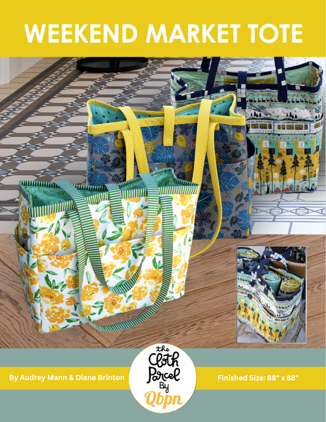  Market Tote Quilt Downloadable Pattern by Cloth Parcel