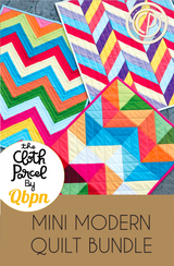 Mini Modern Quilt Bundle Pattern by Cloth Parcel