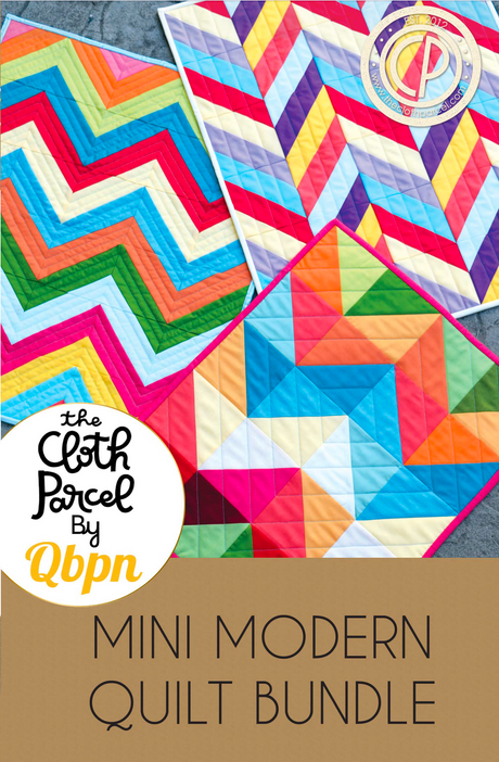 Mini Modern Quilt Bundle Pattern by Cloth Parcel