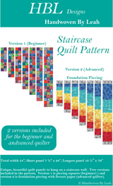 Staircase Quilt Panel Downloadable Pattern