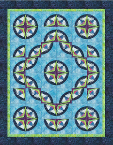 Drunken Pineapple Quilt Pattern by Lakeview Quilting