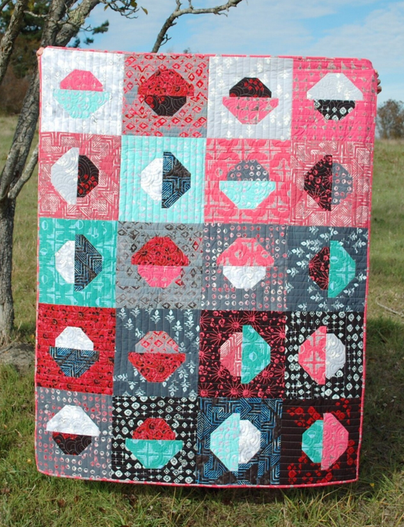 Dot Code Quilt Pattern by Blue Nickel