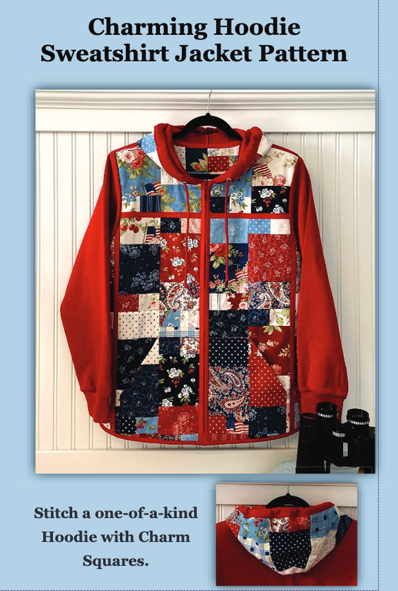 Charming Hoodie Sweatshirt Jacket Pattern by J. Minnis Designs