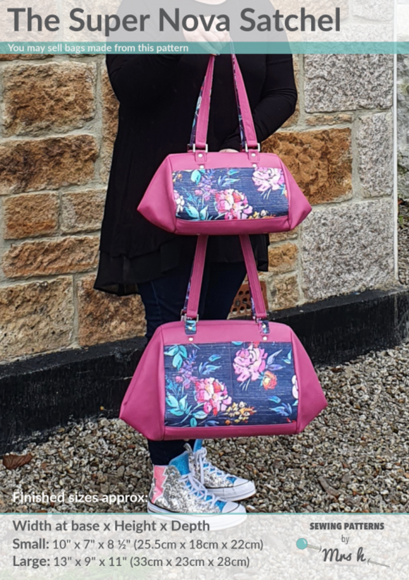 Super Nova Bag Sewing Pattern by Sewing Patterns by Mrs H