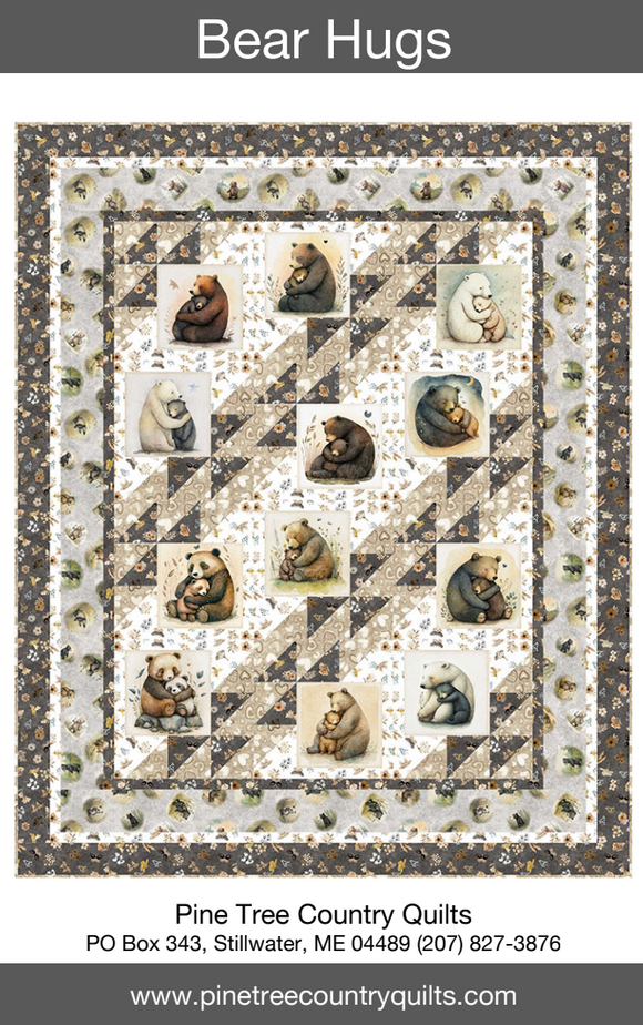Bear Hugs Downloadable Pattern by Pine Tree Country Quilts