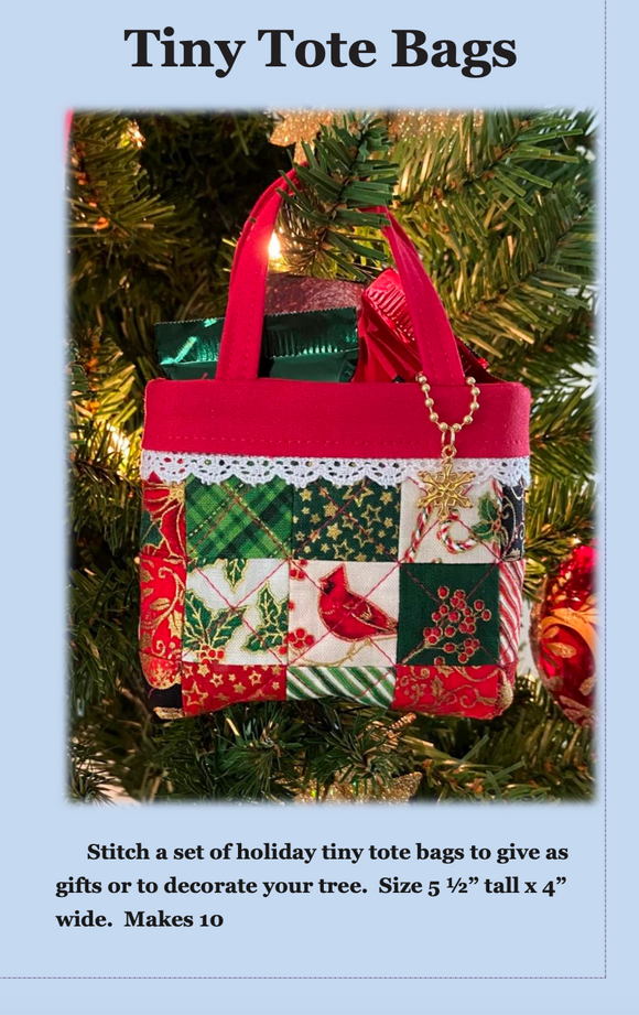 Tiny Tote Bags Pattern by J. Minnis Designs