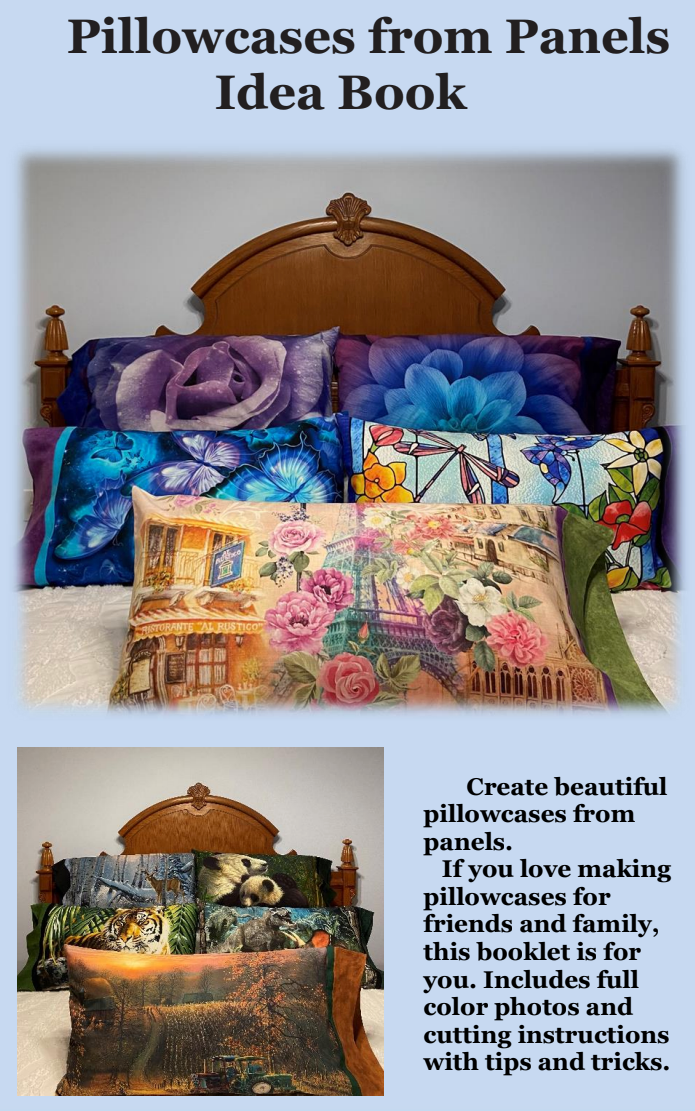 Pillowcases from Panels Downloadable Pattern by J. Minnis Designs