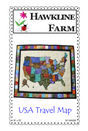 USA Travel Map Downloadable Pattern by Hawkline Farm Mary McRae
