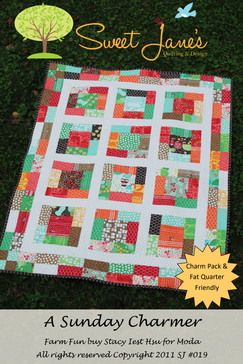 A Sunday Charmer Downloadable Pattern by Sweet Janes Quilting and Design