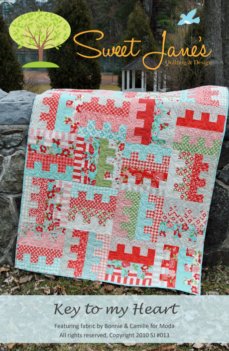 Key To My Heart Downloadable Pattern by Sweet Janes Quilting and Design