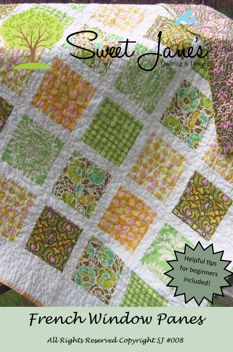 French Window Downloadable Pattern by Sweet Janes Quilting and Design